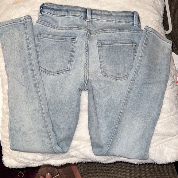 Cat & Jack blue denim skinny jeans long pants ultimate stretch 10 girls youth - Picture 7 of 10